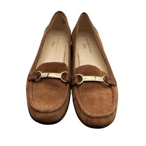 Anne Klein‎ Women's Brown Suede Loafers size 8